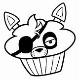 FNAF Foxy Coloring Pages sketch template