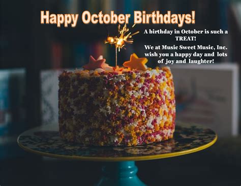 Happy October Birthdays! - Music Therapy | Music Sweet Music