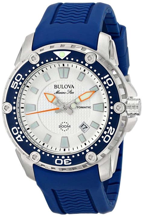 Bulova Marine Star Automatic Divers 200M 98B208 Mens Watch ...