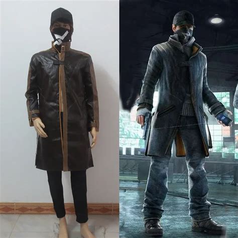 Watch Dogs Aiden Pearce Cosplay Costume Coat+pants+hat+mask-in Game ...