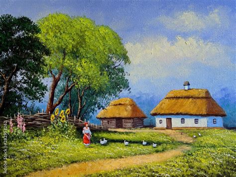 Village Painting Images