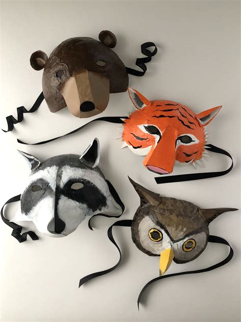 Easy DIY Paper Mache Halloween Masks — super make it