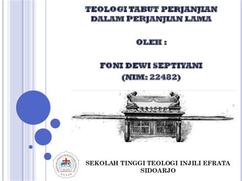 (PDF) Teologi Tabut Perjanjian dalam Perjanjian Lama | Foni Dewi Septiyani - Academia.edu