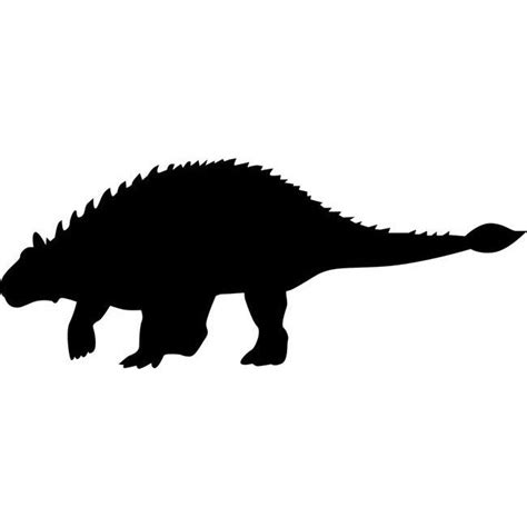 Ankylosaurus Dinosaur Silhouette Stencil