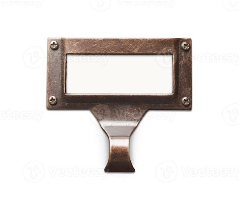 Transparent PNG of Antique Blank File Label 16475435 PNG