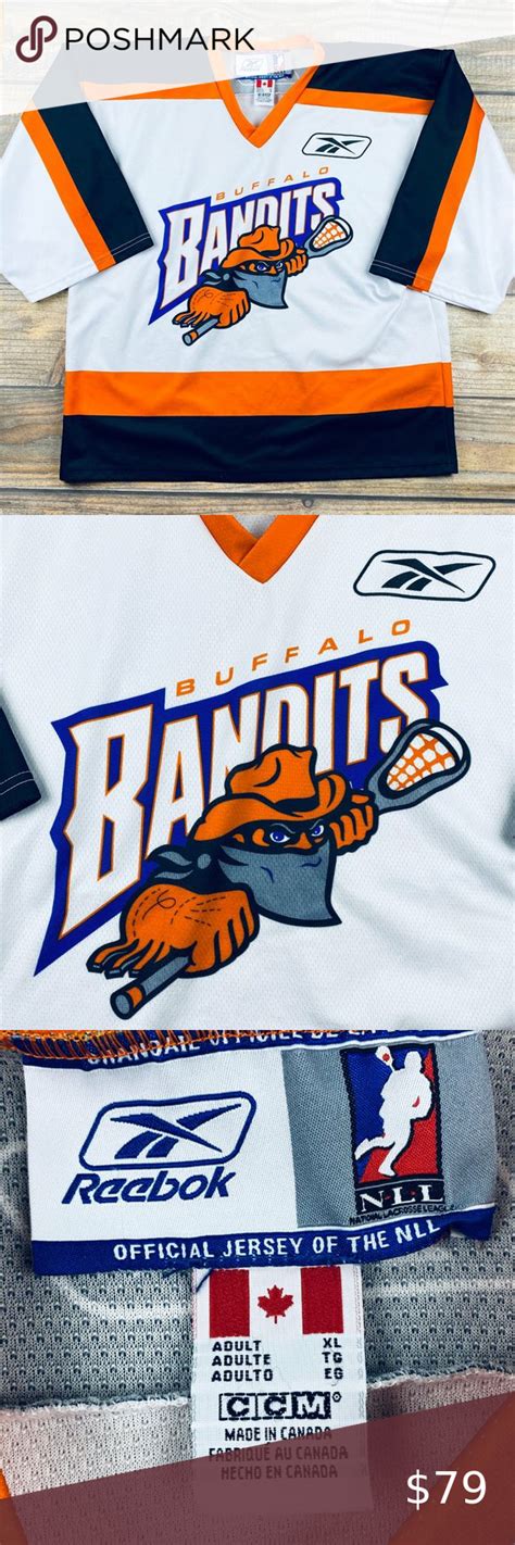 Buffalo Bandits NLL Reebok Lacrosse Jersey Men XL | Lacrosse, Lacrosse jersey, Jersey