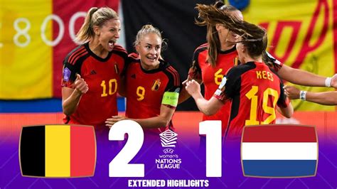 Netherlands vs Belgium | Highlights | UEFA Women's Nations League 22-09-2023 - YouTube