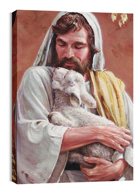 BP Jesus Lamb Canvas Print - Church Wall Art - Outreach Marketing