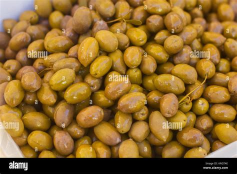 Green Olive Healthy Food Stock Photo - Alamy