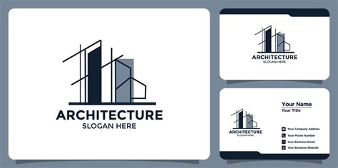 Building architecture logo design with abstract structure logo design ...