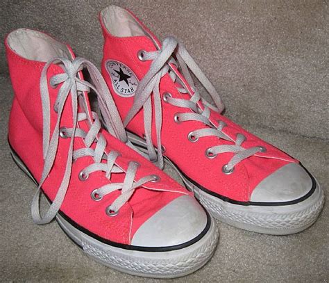 Converse All Stars Chuck Taylor Hi Tops Neon Pink Size 6 Men or 8 Ladies Sneakers – RonSusser.com