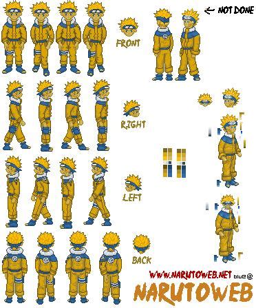 Naruto Character sprite sheet image - ModDB