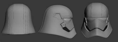 Limited Run - Star Wars Ep VII Force Awakens Captain Phasma helmet (First Finished Helmet P9 ...