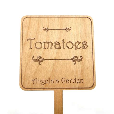 Personalized Wood Garden Planter Sign