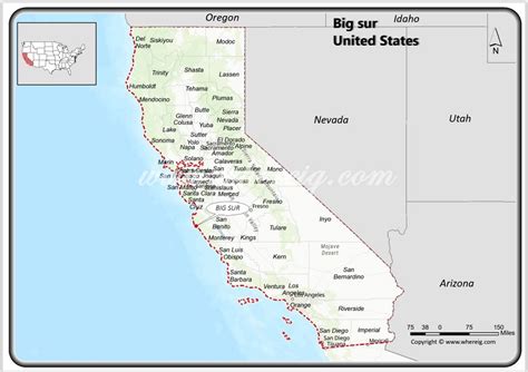 Where is Big Sur, California? Map, Facts, Places to visit