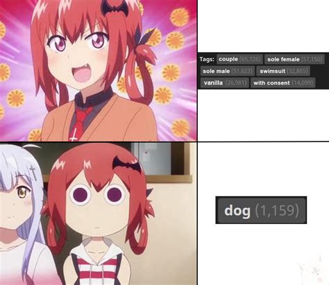 Cursed tag | /r/Animemes | Satania | Know Your Meme