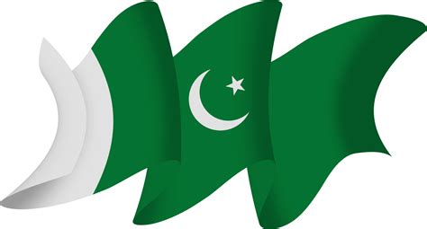 Pakistan flag ribbon 10170963 PNG