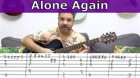 Fingerstyle Tutorial: Alone Again (Naturally) | Guitar Lesson w/ TAB ...