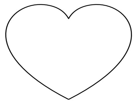 Heart Template - Extra Large Printable