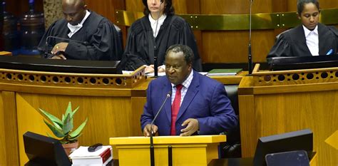 South Africa’s finance minister delivers a budget designed to steady ...