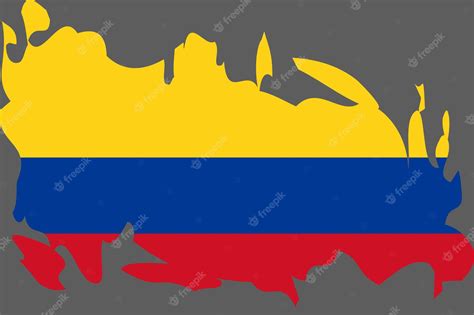 Premium Vector | Colombia flag vector 5