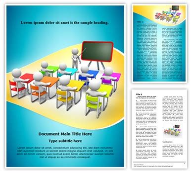 Classroom Microsoft Word Template For Your Word Document