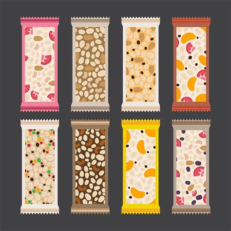 Free Granola Bar Vector Collection 167387 Vector Art at Vecteezy