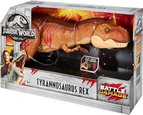 Jurassic World Battle Damage Roarin' Super Colossal Tyrannosaurus Rex Figure - Action Figures