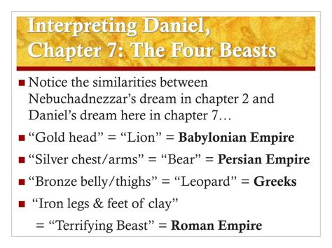 PPT - The Book of Daniel, Chapter 7: Four Beasts & the Ancient of Days PowerPoint Presentation ...