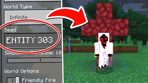 ENTITY 303 SEED in Minecraft Pocket Edition! (Entity 303 World Seed) - YouTube