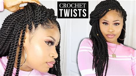 CROCHET SENEGALESE TWISTS (no leave-out!) Quick & Easy - YouTube