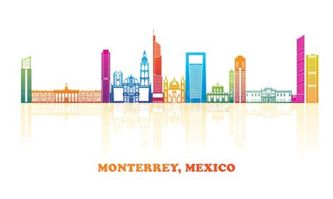 Monterrey Mexico Skyline Stock Illustrations – 59 Monterrey Mexico ...