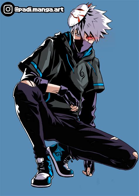 Kakashi artwork i made this time with modern clothes, hope u like it ...