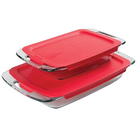 Pyrex 4 Piece Easy Grab Glass Baking Dishes - 1090992 | Blain's Farm & Fleet