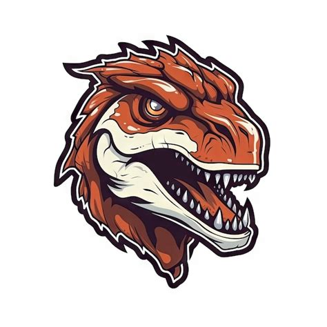 Premium AI Image | Fierce Cartoon Raptor Head for Esports Teams and ...