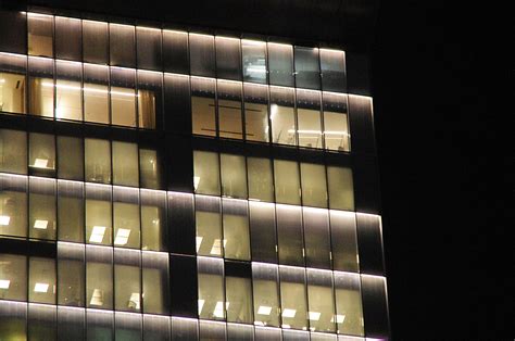 Office Windows At Night Free Stock Photo - Public Domain Pictures