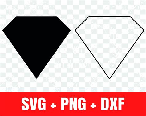 Diamond Svg , Diamond Silhouette Svg, Diamond Outline Svg - Etsy