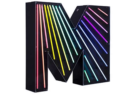 Graphic Collection ‐ Letter M Neon DelightFULL - Milia Shop