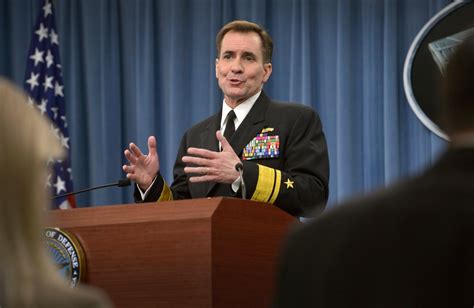 DVIDS - Images - Rear Adm. John Kirby takes questions from the press in ...