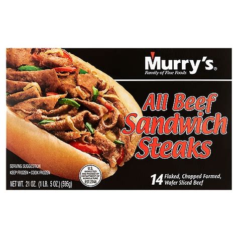 Murry's All Beef Sandwich Steaks, 14 count, 21 oz