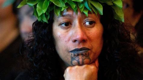 Maori Face Tattoo Woman