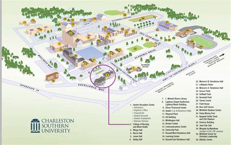 Charleston Southern Campus Map