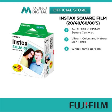 Fujifilm Instax Square Film Instant Camera Film Instax Film Twin Pack ...