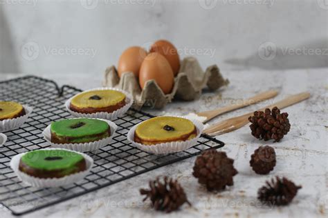 Kue Lumpur or mud cake, a traditional Indonesian cake 21541638 Stock ...