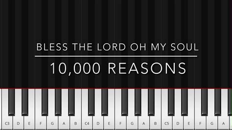 Bless the LORD oh my soul |easy piano tutorial (inclu. tutorial for official song intro ...