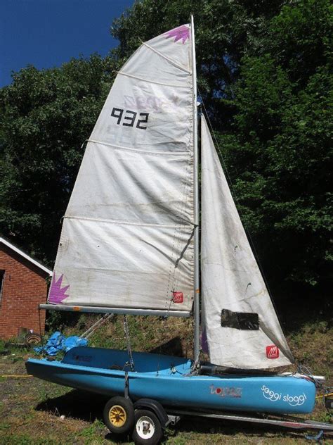 Topper Topaz Dinghy with Road Trailer and Trolley | in Risca, Newport | Gumtree