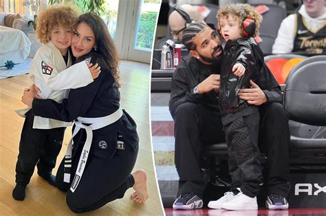 Drake's son Adonis matches Sophie Brussaux in martial arts uniforms