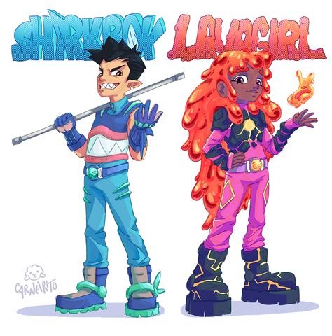 ArtStation - Sharkboy and Lavagirl redesign