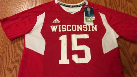 Wisconsin Badgers Womens Adidas Volleyball Jersey New Size M #adidas # ...