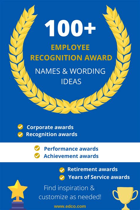 Employee recognition awards are generally awards, trophies, and plaques, given to employees who ...